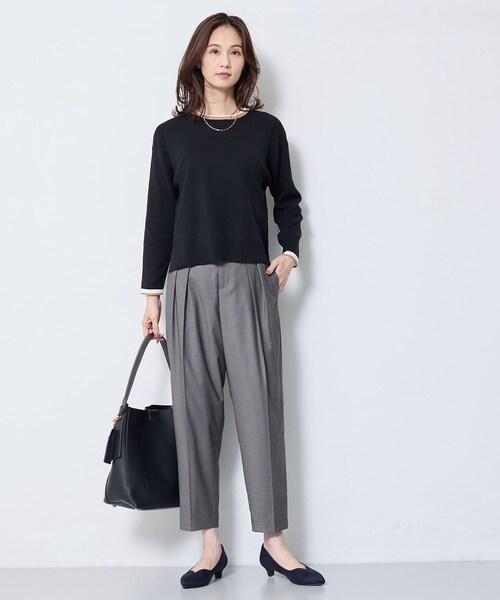 Reflect(リフレクト)の「【SS-4Lサイズ】タックディテールテーパードパンツ(その他パンツ・レディース・ピンク系/ダークグレー/ブラック・15 /13/11/09/07)」の16枚目の写真