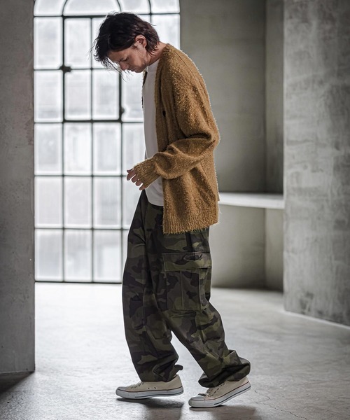 CAMBIO(カンビオ)の「mp15335- Urban Camo Wide Cargo Pants カーゴパンツ(AI-262-07)(カーゴパンツ・メンズ・ブラウン/カーキ/グリーン・S/M/L)」の7枚目の写真
