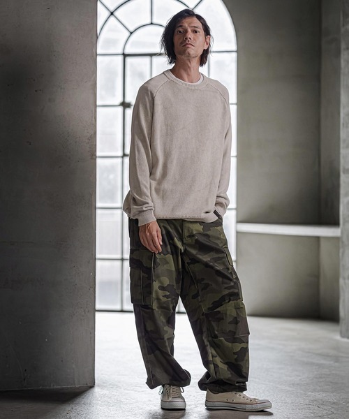 CAMBIO(カンビオ)の「mp15335- Urban Camo Wide Cargo Pants カーゴパンツ(AI-262-07)(カーゴパンツ・メンズ・ブラウン/カーキ/グリーン・S/M/L)」の8枚目の写真