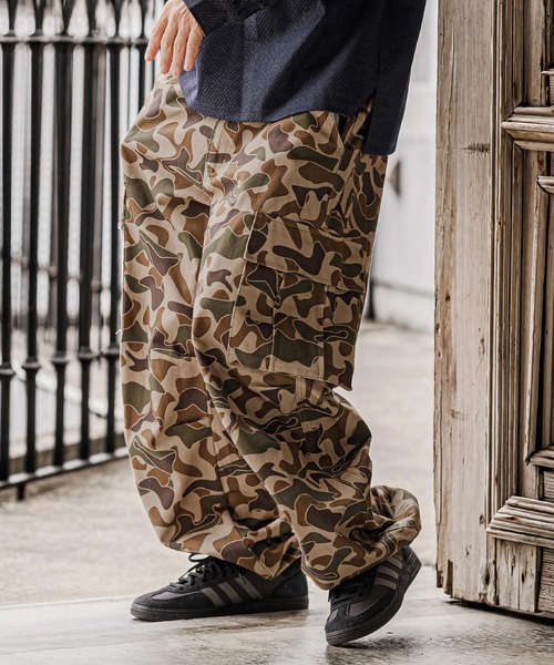 CAMBIO(カンビオ)の「mp15335- Urban Camo Wide Cargo Pants カーゴパンツ(AI-262-07)(カーゴパンツ・メンズ・ブラウン/カーキ/グリーン・S/M/L)」の14枚目の写真