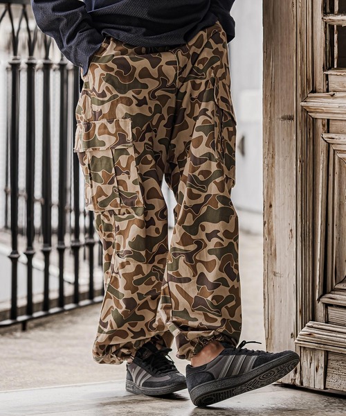 CAMBIO(カンビオ)の「mp15335- Urban Camo Wide Cargo Pants カーゴパンツ(AI-262-07)(カーゴパンツ・メンズ・ブラウン/カーキ/グリーン・S/M/L)」の16枚目の写真