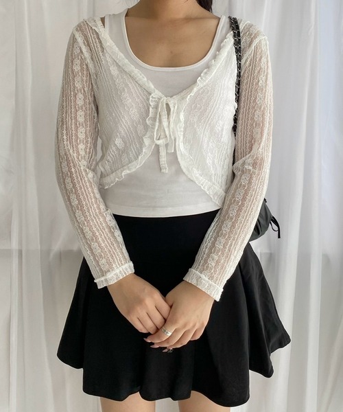 merrylatte(メリーラテ)の「インパン付きプリーツミニスカート(スカート・レディース・ブラック/グレー・MEDIUM)」の3枚目の写真