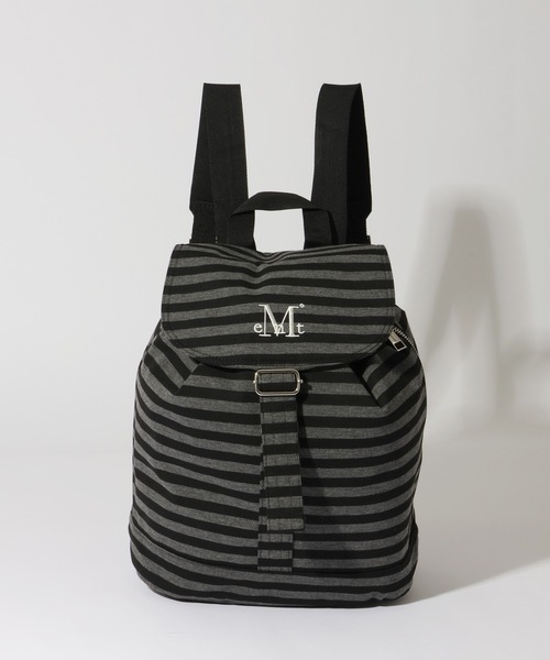 MUCENT(ムセント)の「【MUCENT/ムセント】MUTE STRIPE MINI BACK PACK UNISEX/ミュートストライプ ミニバックパック(バックパック/リュック・レディース・ブラック系その他・FREE)」の3枚目の写真