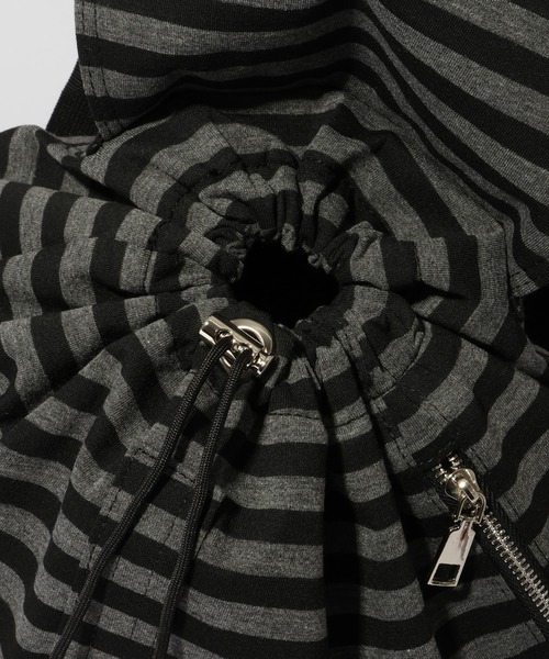 MUCENT(ムセント)の「【MUCENT/ムセント】MUTE STRIPE MINI BACK PACK UNISEX/ミュートストライプ ミニバックパック(バックパック/リュック・レディース・ブラック系その他・FREE)」の2枚目の写真