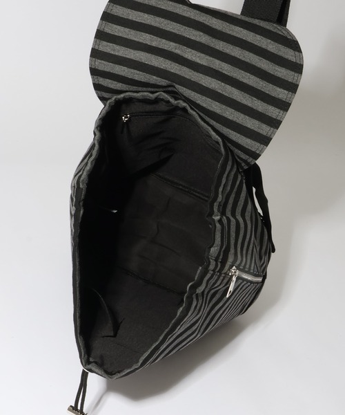 MUCENT(ムセント)の「【MUCENT/ムセント】MUTE STRIPE MINI BACK PACK UNISEX/ミュートストライプ ミニバックパック(バックパック/リュック・レディース・ブラック系その他・FREE)」の12枚目の写真