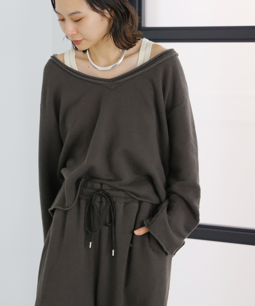 GREYCHORD（グレーコード）の「【GREYCHORD/グレーコード】SORA（スウェット・レディース・チャコールグレー/ブラック系その他・1）」の6枚目の写真