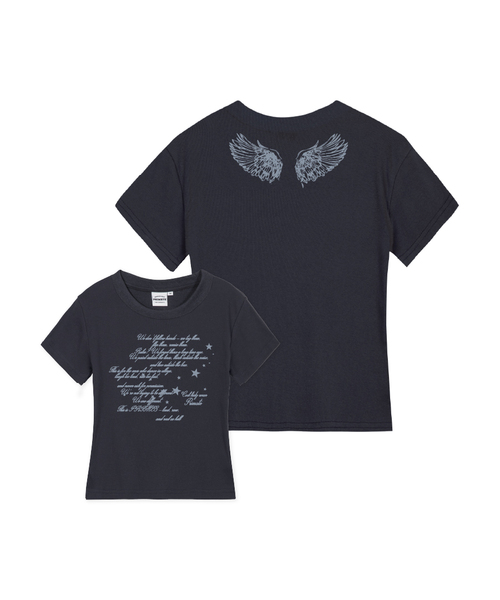 PRIMATE(プライメイト)の「WRITE レディース スリムフィット半袖Tシャツ 5カラー(Tシャツ/カットソー・レディース・チャコール/ホワイト/ブラック/カーキ/クリーム・MEDIUM/LARGE/SMALL)」の3枚目の写真