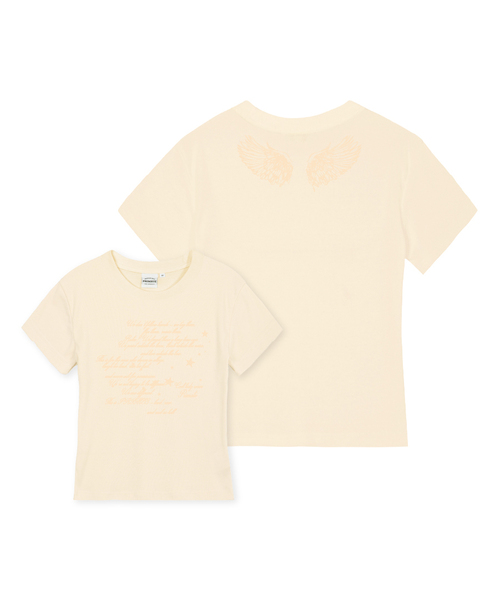 PRIMATE(プライメイト)の「WRITE レディース スリムフィット半袖Tシャツ 5カラー(Tシャツ/カットソー・レディース・チャコール/ホワイト/ブラック/カーキ/クリーム・MEDIUM/LARGE/SMALL)」の4枚目の写真