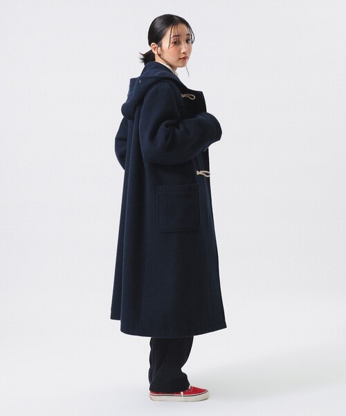 BEAMS BOY(ビームスボーイ)の「モッサ ロング ダッフルコート(ダッフルコート・レディース・ブラウン/ネイビー/アイボリー・2/1)」の18枚目の写真