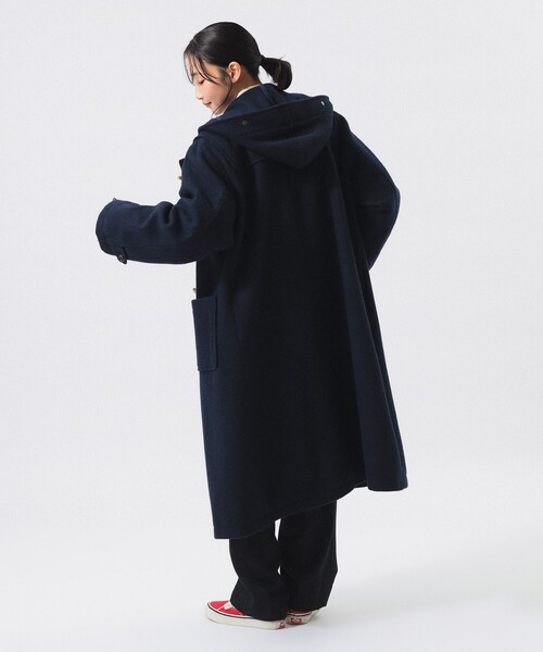 BEAMS BOY(ビームスボーイ)の「モッサ ロング ダッフルコート(ダッフルコート・レディース・ブラウン/ネイビー/アイボリー・2/1)」の19枚目の写真
