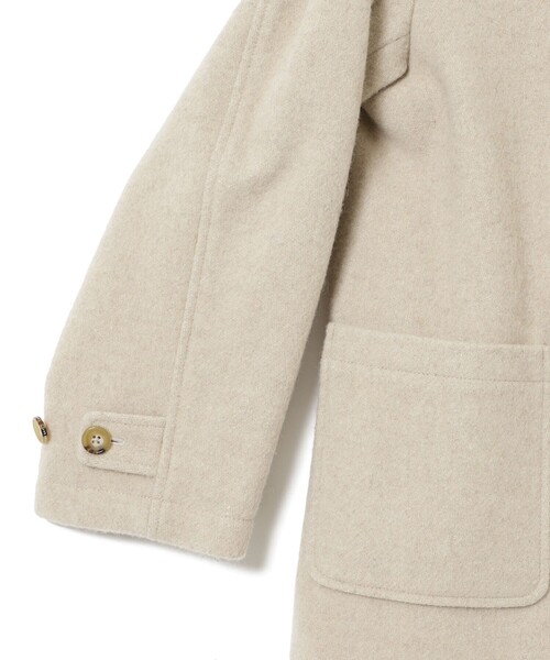 BEAMS BOY(ビームスボーイ)の「モッサ ロング ダッフルコート(ダッフルコート・レディース・ブラウン/ネイビー/アイボリー・2/1)」の12枚目の写真