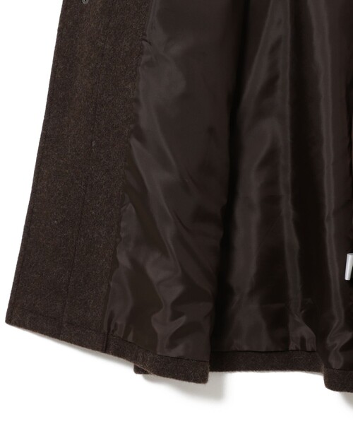 BEAMS BOY(ビームスボーイ)の「モッサ ロング ダッフルコート(ダッフルコート・レディース・ブラウン/ネイビー/アイボリー・2/1)」の9枚目の写真