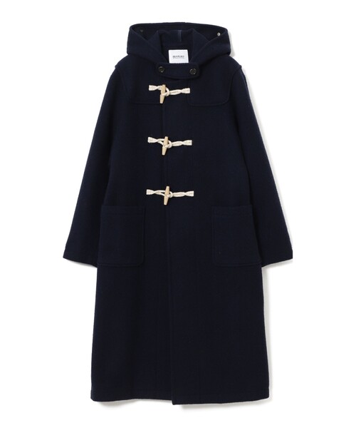 BEAMS BOY(ビームスボーイ)の「モッサ ロング ダッフルコート(ダッフルコート・レディース・ブラウン/ネイビー/アイボリー・2/1)」の10枚目の写真