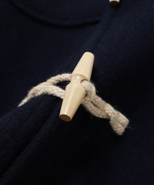 BEAMS BOY(ビームスボーイ)の「モッサ ロング ダッフルコート(ダッフルコート・レディース・ブラウン/ネイビー/アイボリー・2/1)」の4枚目の写真