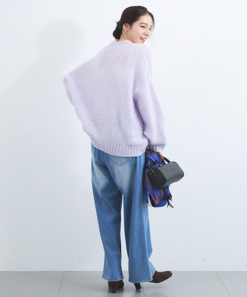 TRICOTS JEAN MARC（トリコットジーンマルク）の「BARNYARDSTORM / TRICOTS JEAN MARC / クルーネックニット（ニット/セーター・レディース・ブラウン/ラベンダー/ライトグレー・FREE）」の16枚目の写真