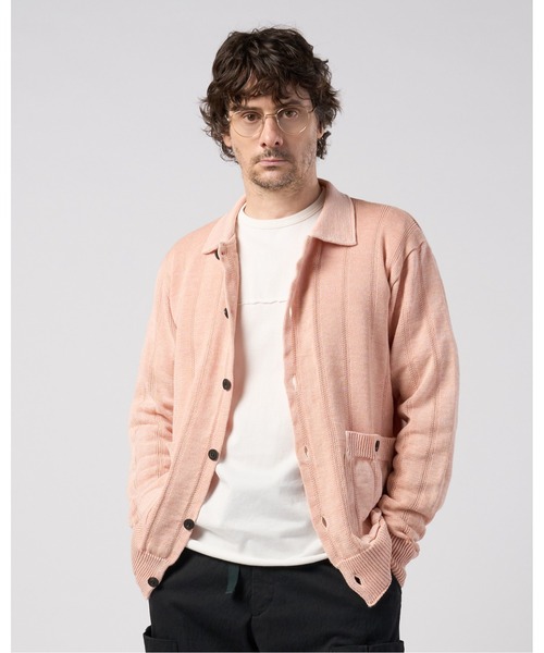wjk(ダヴルジェイケイ)の「GIMA stripe knit shirt(ニット/セーター・メンズ・ブラック/グレー/ピンク・LARGE/X-LARGE/MEDIUM/SMALL)」の6枚目の写真