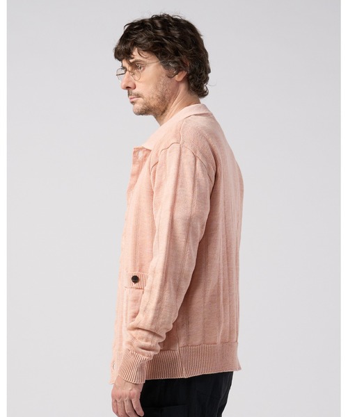 wjk(ダヴルジェイケイ)の「GIMA stripe knit shirt(ニット/セーター・メンズ・ブラック/グレー/ピンク・LARGE/X-LARGE/MEDIUM/SMALL)」の7枚目の写真