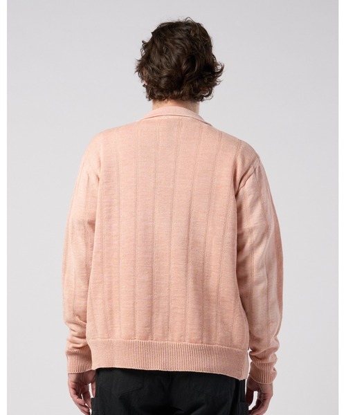 wjk(ダヴルジェイケイ)の「GIMA stripe knit shirt(ニット/セーター・メンズ・ブラック/グレー/ピンク・LARGE/X-LARGE/MEDIUM/SMALL)」の8枚目の写真