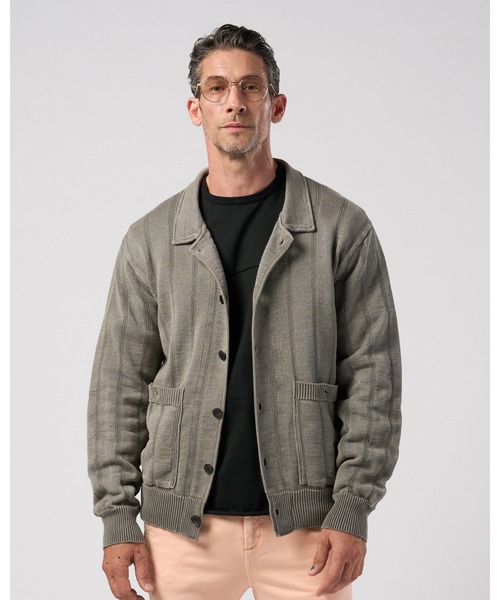 wjk(ダヴルジェイケイ)の「GIMA stripe knit shirt(ニット/セーター・メンズ・ブラック/グレー/ピンク・LARGE/X-LARGE/MEDIUM/SMALL)」の11枚目の写真