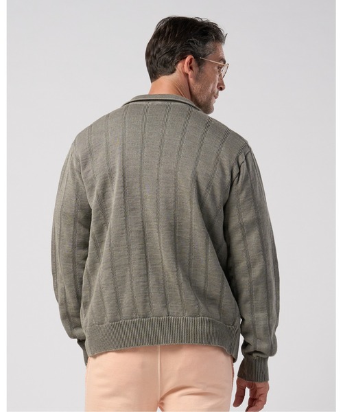 wjk(ダヴルジェイケイ)の「GIMA stripe knit shirt(ニット/セーター・メンズ・ブラック/グレー/ピンク・LARGE/X-LARGE/MEDIUM/SMALL)」の13枚目の写真