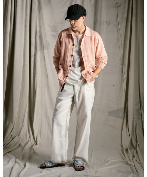 wjk(ダヴルジェイケイ)の「GIMA stripe knit shirt(ニット/セーター・メンズ・ブラック/グレー/ピンク・LARGE/X-LARGE/MEDIUM/SMALL)」の21枚目の写真