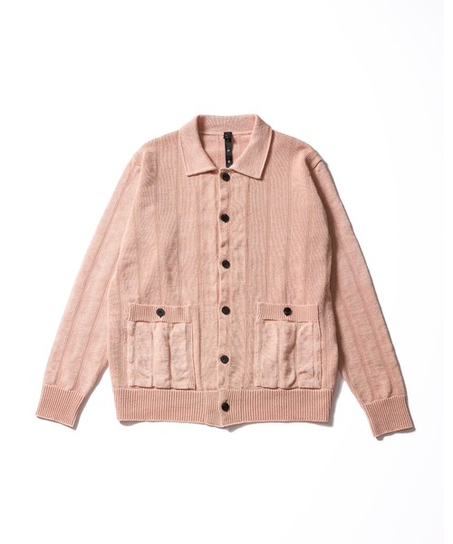 wjk(ダヴルジェイケイ)の「GIMA stripe knit shirt(ニット/セーター・メンズ・ブラック/グレー/ピンク・LARGE/X-LARGE/MEDIUM/SMALL)」の4枚目の写真