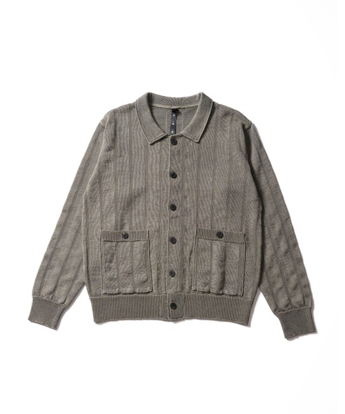 wjk(ダヴルジェイケイ)の「GIMA stripe knit shirt(ニット/セーター・メンズ・ブラック/グレー/ピンク・LARGE/X-LARGE/MEDIUM/SMALL)」の10枚目の写真