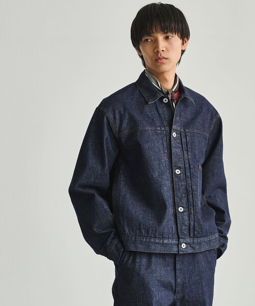green label relaxing（グリーンレーベルリラクシング）の「ファーストタイプ デニム ジャケット（デニムジャケット・メンズ・ネイビー・M/L/S/XL）」の2枚目の写真