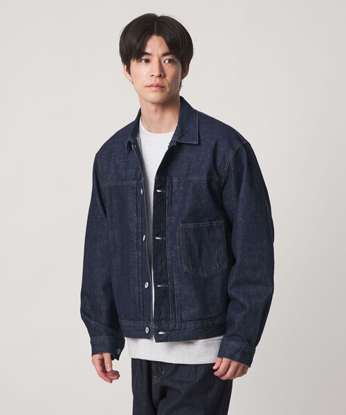 green label relaxing（グリーンレーベルリラクシング）の「ファーストタイプ デニム ジャケット（デニムジャケット・メンズ・ネイビー・M/L/S/XL）」の4枚目の写真