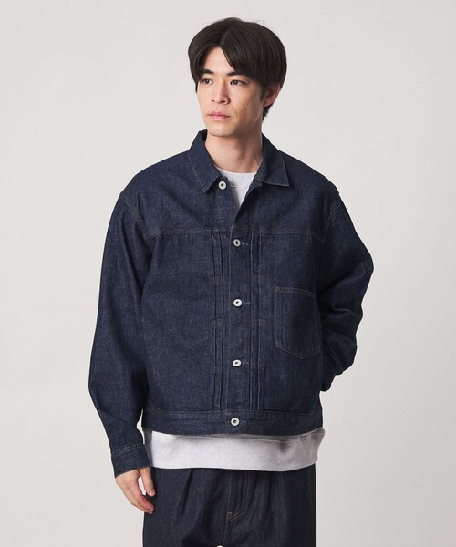 green label relaxing（グリーンレーベルリラクシング）の「ファーストタイプ デニム ジャケット（デニムジャケット・メンズ・ネイビー・M/L/S/XL）」の6枚目の写真