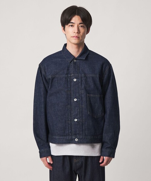 green label relaxing（グリーンレーベルリラクシング）の「ファーストタイプ デニム ジャケット（デニムジャケット・メンズ・ネイビー・M/L/S/XL）」の7枚目の写真
