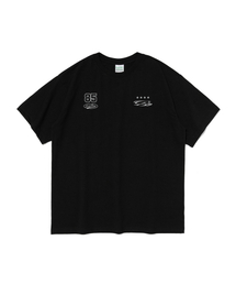 (ビッグサイズ) スターサークルロゴ半袖Tシャツ (ブラック)