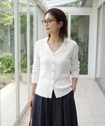 STYLE DELI | 【LUXE】シャリ感リブ編みニットシャツ(Tシャツ/カットソー)
