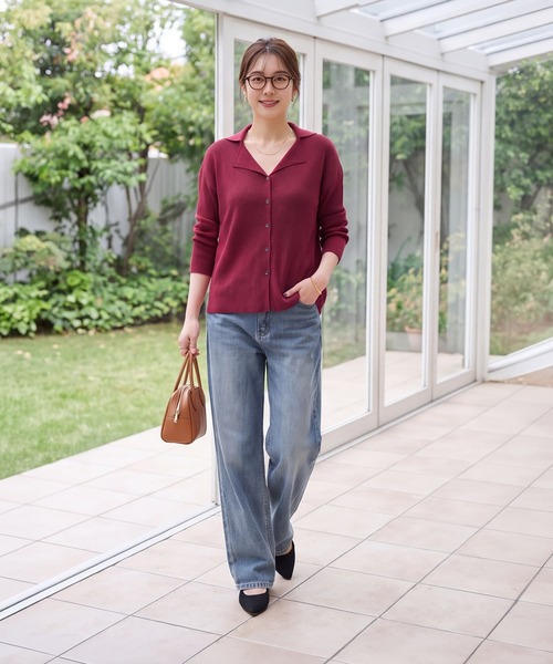 STYLE DELI(スタイルデリ)の「【LUXE】シャリ感リブ編みニットシャツ(Tシャツ/カットソー・レディース・ホワイト系その他/ピンク系その他/オレンジ・FREE)」の8枚目の写真