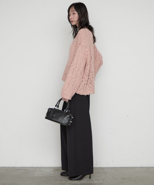 LOUNGEDRESS(ラウンジドレス)の「ジャージー2タックワイドパンツ(その他パンツ・レディース・ブラック/グレー/オフホワイト・38/36)」の18枚目の写真