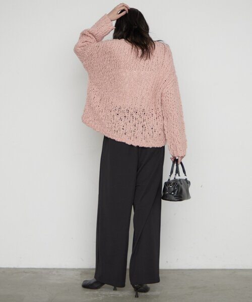 LOUNGEDRESS(ラウンジドレス)の「ジャージー2タックワイドパンツ(その他パンツ・レディース・ブラック/グレー/オフホワイト・38/36)」の19枚目の写真