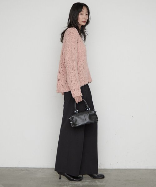 LOUNGEDRESS(ラウンジドレス)の「ジャージー2タックワイドパンツ(その他パンツ・レディース・ブラック/グレー/オフホワイト・38/36)」の20枚目の写真
