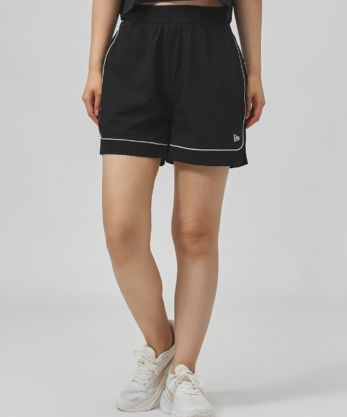 NEW ERA(ニューエラ)の「ニューエラ NEW ERA WPA SHORTS PIPING BLK(その他パンツ・レディース・ブラック・M/S/L)」の1枚目の写真