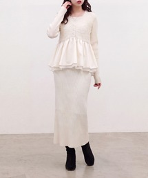 MARW UNITED ARROWS＞ウエスト ドレープ ワンピース（ワンピース