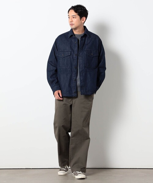 Grand PARK(グランドパーク)の「ウールライクシャツブルゾン(シャツ/ブラウス・メンズ・チャコールグレー/その他2/ネイビー・M/L)」の6枚目の写真