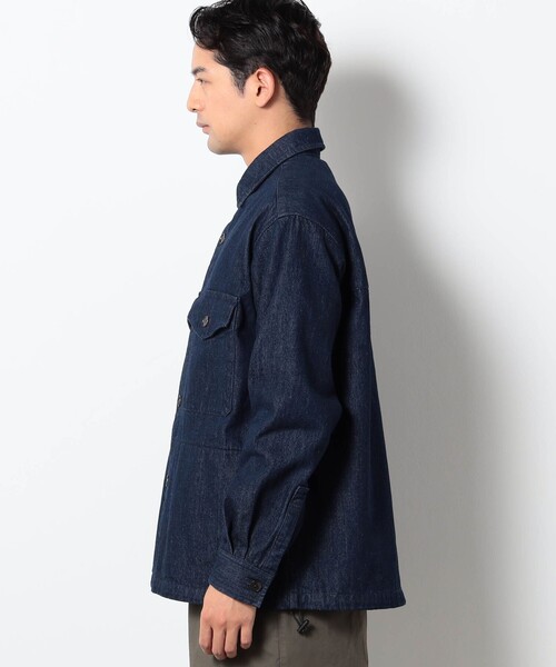 Grand PARK(グランドパーク)の「ウールライクシャツブルゾン(シャツ/ブラウス・メンズ・チャコールグレー/その他2/ネイビー・M/L)」の8枚目の写真