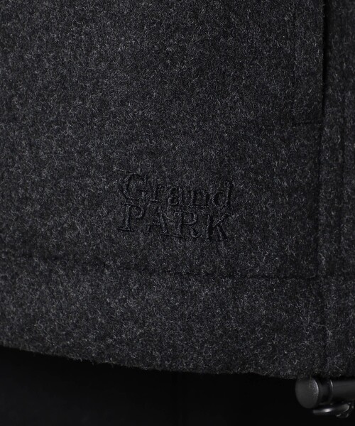 Grand PARK(グランドパーク)の「ウールライクシャツブルゾン(シャツ/ブラウス・メンズ・チャコールグレー/その他2/ネイビー・M/L)」の15枚目の写真