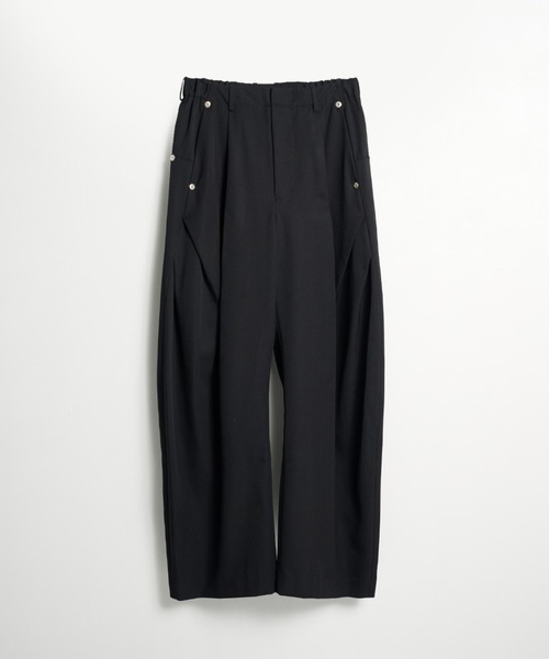 CONZ（コンズ）の「curve leg trousers GABA（スラックス・メンズ・ダークブラウン/ダークグレー/ブラック・1/4/3/2）」の4枚目の写真