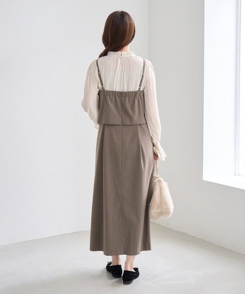 ROPE' PICNIC(ロペピクニック)の「【大人気商品につき今年も登場!】【WEB限定】セットアップ見え 褒められワンピース(ワンピース・レディース・チャコールグレー/ベージュ系その他/ブラック・M/S)」の20枚目の写真
