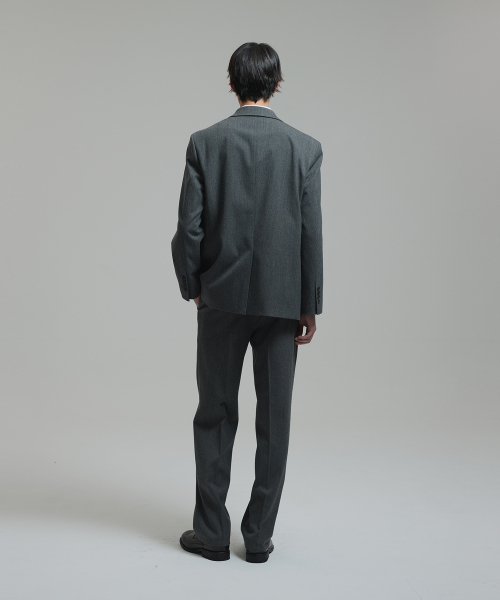 NONBLANK(ノンブランク)の「ウールブレンド リブ セミオーバーサイズ ブレザー_GREY(テーラードジャケット・メンズ・その他・MEDIUM/LARGE/X-LARGE)」の10枚目の写真