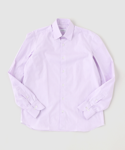 EDIFICE(エディフィス)の「ERRICO FORMICOLA (エリコフォルミコラ)Ex.Solid Dress Shirts(シャツ/ブラウス・メンズ・ホワイト/ラベンダー・38/37/40/36/39)」の2枚目の写真