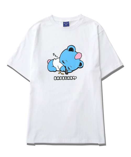 BadBlue(バッドブルー)の「Baby BadBear Oversized Tee White(Tシャツ/カットソー・レディース・その他・FREE)」の1枚目の写真