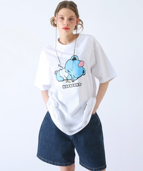 BadBlue(バッドブルー)の「Baby BadBear Oversized Tee White(Tシャツ/カットソー・レディース・その他・FREE)」の3枚目の写真