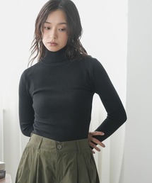 ウォッシャブルリブベーシックニットプルオーバー