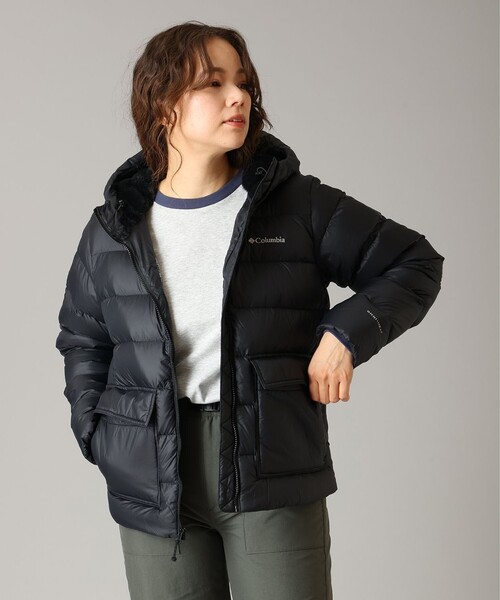 Columbia(コロンビア)の「撥水 Columbia / ウィメンズ ハーモニーフォールズフーデッド ダウンジャケット / コロンビア(ダウンジャケット/コート・レディース・ストーン/ブラック・S/XL/L/M)」の11枚目の写真